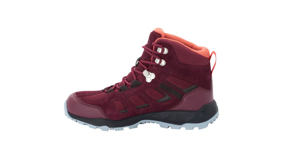 Jack Wolfskin Vojo Hike Xt Texapore Mid W - Womens, Burgundy/ Phantom, 6.5, 4035571-2814065