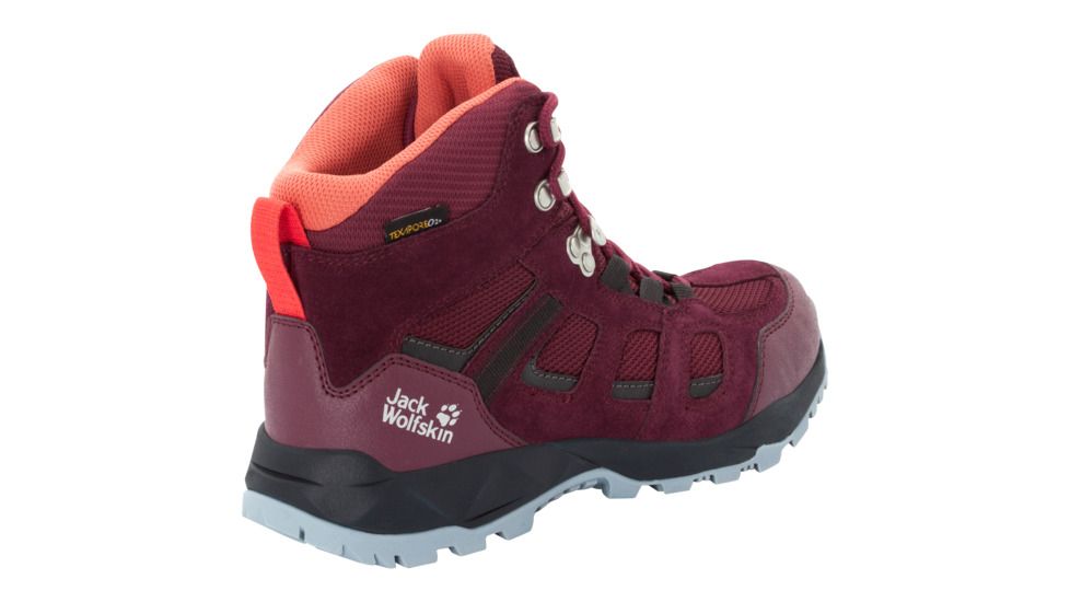 Jack Wolfskin Vojo Hike Xt Texapore Mid W - Womens, Burgundy/ Phantom, 6.5, 4035571-2814065