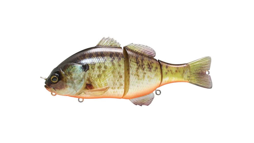 Jackall Lures Jackall Gantarel JR Segmented Swimbait, 5ft, 1 1/2oz, Floating, Bluegill, JGANTJR-RTB