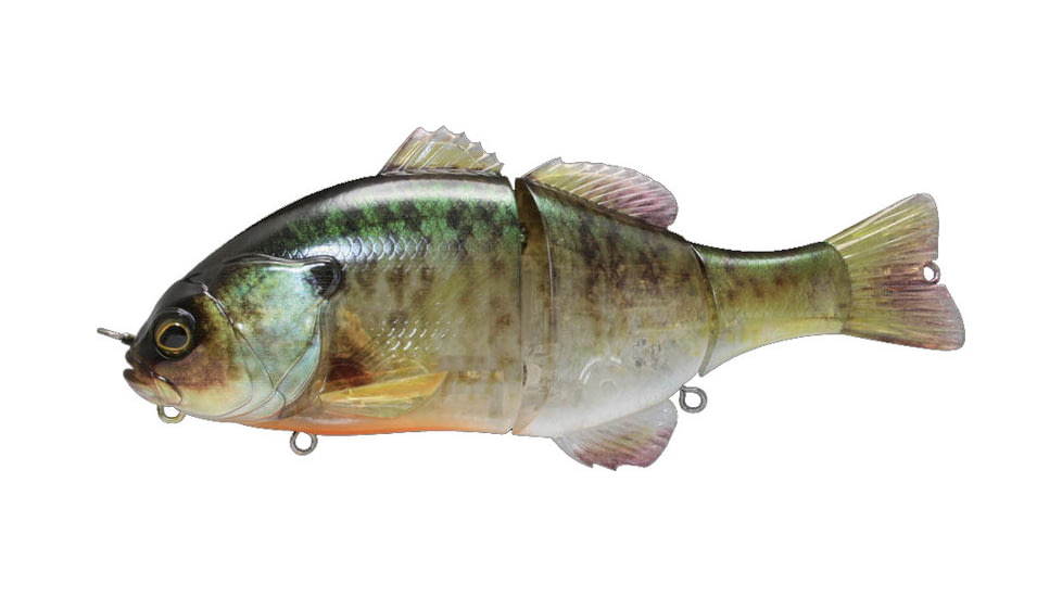 Jackall Lures Jackall Gantarel JR Segmented Swimbait, 5ft, 1 1/2oz, Floating, Ghost Gill, JGANTJR-RTGG