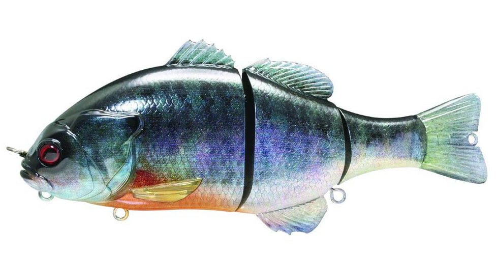 Jackall Lures Jackall Gantarel JR Segmented Swimbait, 5ft, 1 1/2oz, Floating, Spawn Gill, JGANTJR-RTSPG