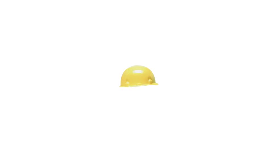 Jackson Safety Blockhead Hard Hat, 8 Point Ratchet Suspension, Yellow 20698