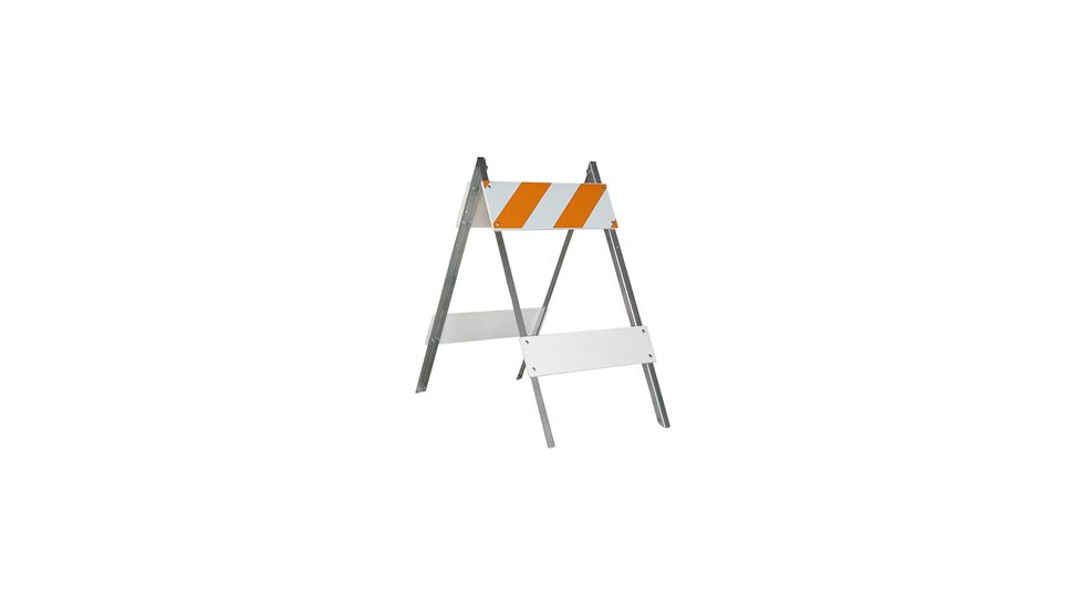 Jackson Safety Engineering Grade Type 2 Barricade, 24 X 8 X 6, Wood, Engineering Grade 17622