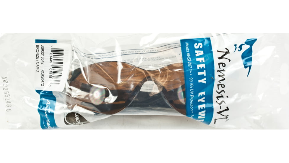 Jackson Safety Nemesis VL Safety Eyewear, Bronze, Universal 20472