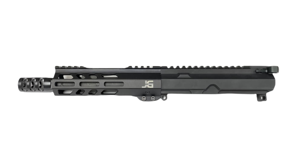 Jacob Grey Firearms Complete Upper Assembly, 7.62x39 Caliber, 7.5in, 1-10 Twist, Black, 7623975CUA