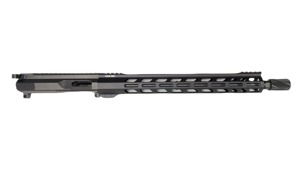 Jacob Grey Firearms Complete Upper Assembly, 9mm, 16in, 1-10 Twist, 1/2x36 Thread, Black, 9MM16CUA