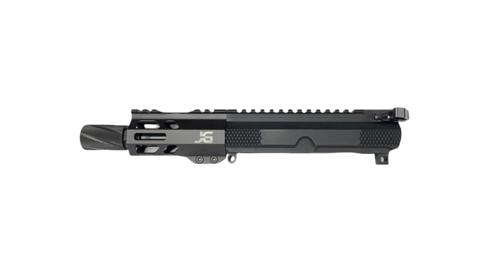 Jacob Grey Firearms Complete Upper Assembly, 9mm, 4.5in, 1-10 Twist, 1/2x36 Thread, Black, 9MM45CUA