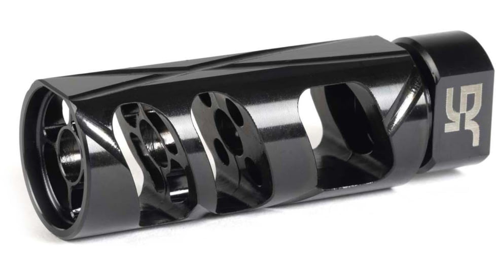 Jacob Grey Firearms Cobra Billet Muzzle Brake, .30 Cal, 5/8x24 Thread, Flat, Black, CMBFBLK