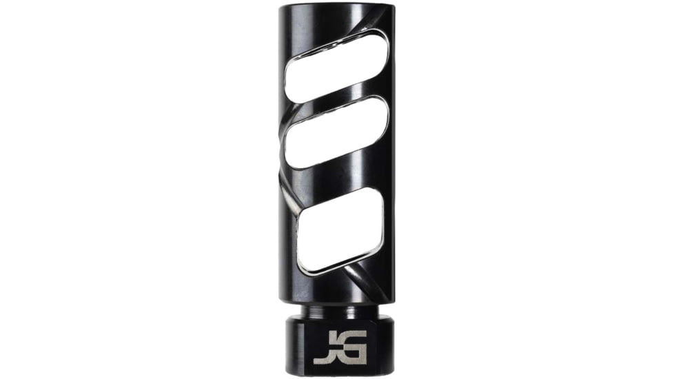 Jacob Grey Firearms Cobra Billet Muzzle Brake, .30 Cal, 5/8x24 Thread, Flat, Black, CMBFBLK