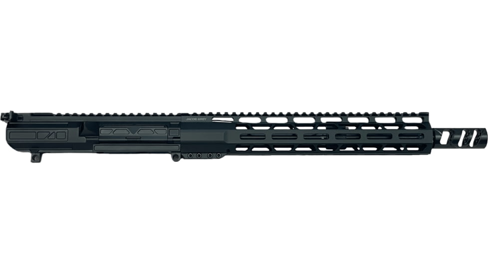 Jacob Grey Firearms Complete Upper Assembly, AR-10, .308 Winchester, 12.5in, 1-10 Twist, 5/8x24 Thread, Black, 308CUA125