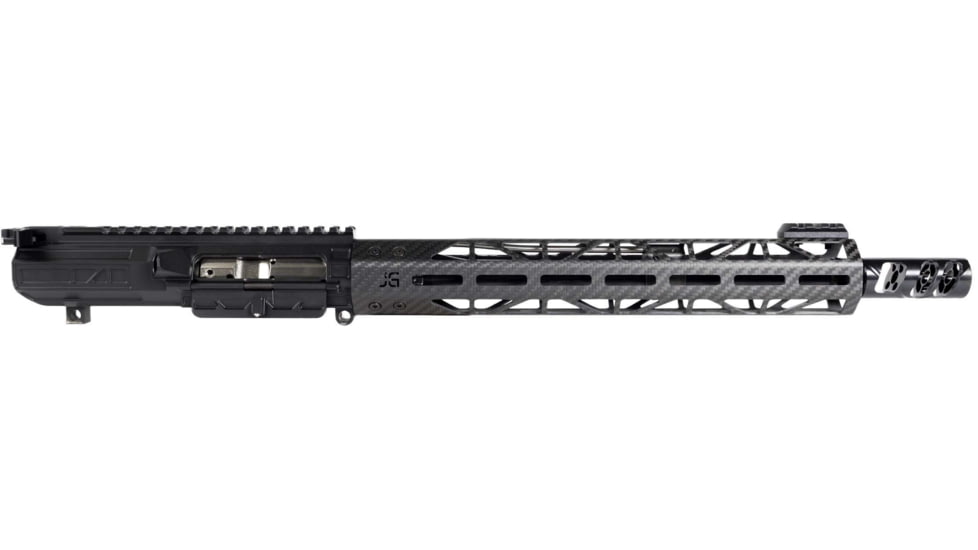 Jacob Grey Firearms Complete Upper Assembly, AR-10, .308 Winchester, 12.5in, 1-10 Twist, 5/8x24 Thread, Carbon Fiber, Black, 308CUA125CF