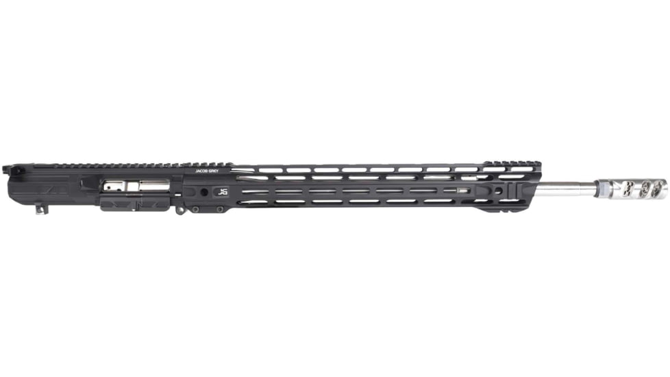 Jacob Grey Firearms Complete Upper Assembly, AR-10, .308 Winchester, 20in, 1-10 Twist, 5/8x24 Thread, Black, 308CUA20