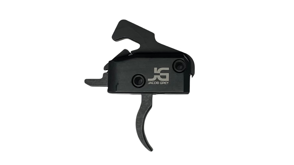 Jacob Grey Firearms One Piece AR-15/AR-10 Drop-In Trigger, Curved, 3.5lb Pull Weight, Black, 1PC35LBTC