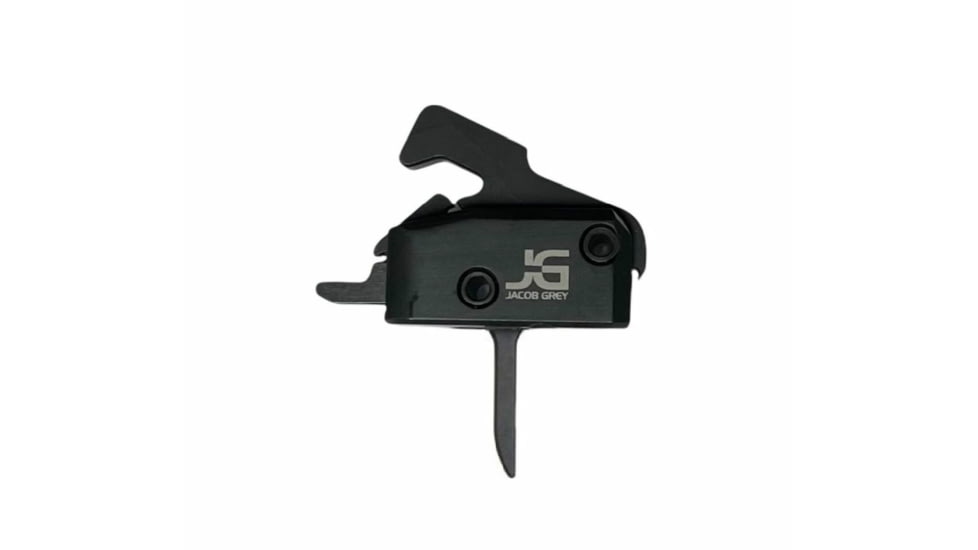 Jacob Grey Firearms One Piece AR-15/AR-10 Drop-In Trigger, Flat, 3.5lb Pull Weight, Black, 1PC35LBTF