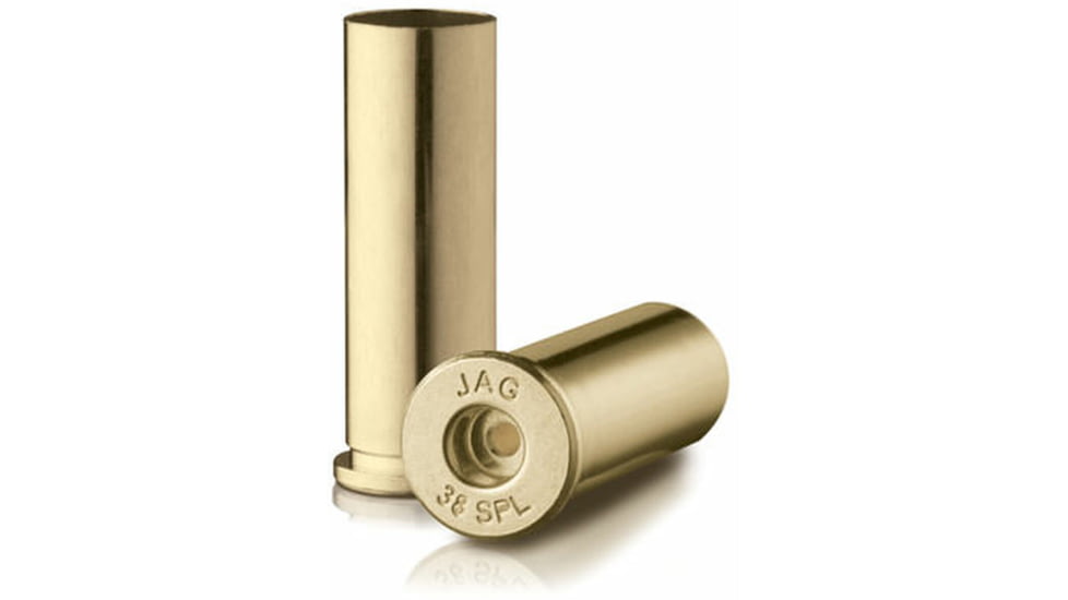 Jagemann Unprimed Pistol Brass, 38 SPECIAL +P, 100 Rounds, JAG38SPLP-38CAL
