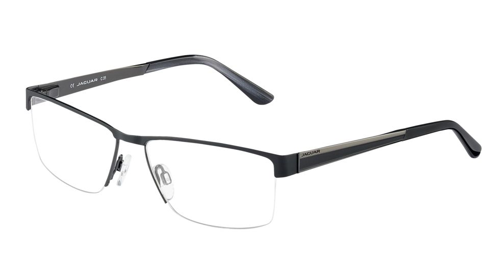Jaguar 33062 Single Vision Prescription Eyeglasses, Black/Anthracite Frame, JG33062610SV