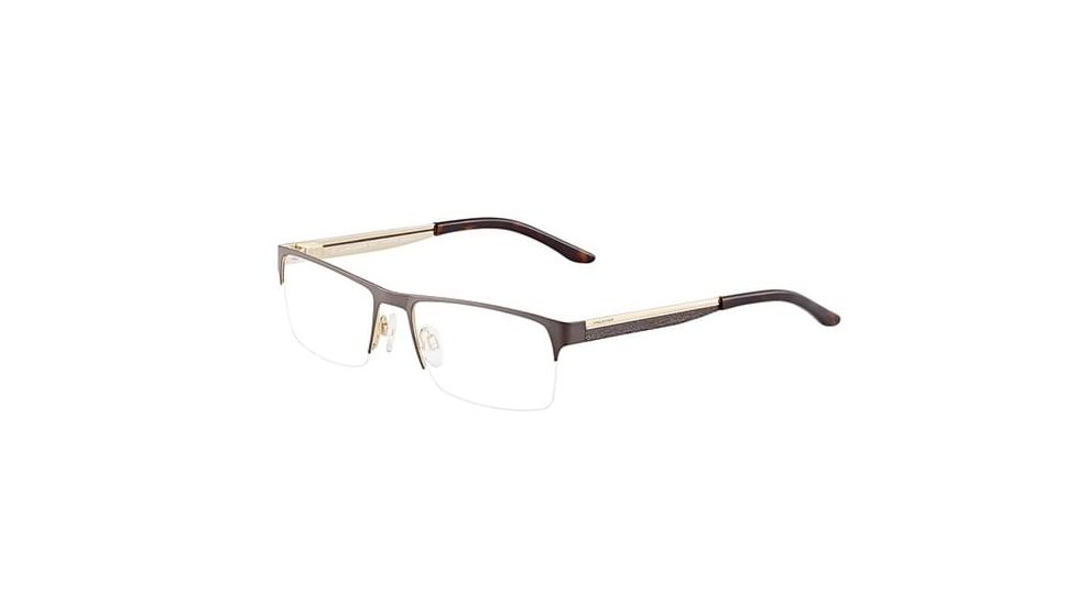 Jaguar 33077 Progressive Prescription Eyeglasses, Brown/Gold Frame, JG33077909PR