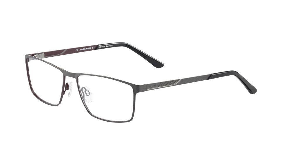 Jaguar 33078 Bifocal Prescription Eyeglasses, Grey/Redbown Frame, JG330781037BI