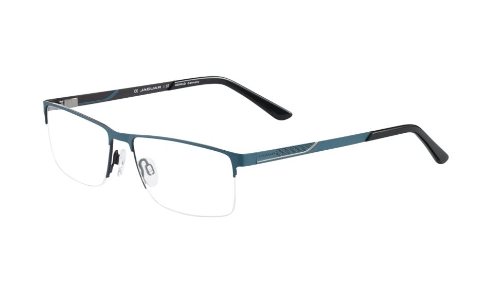 Jaguar 33080 Bifocal Prescription Eyeglasses, Black/Petrol Frame, JG330803100BI