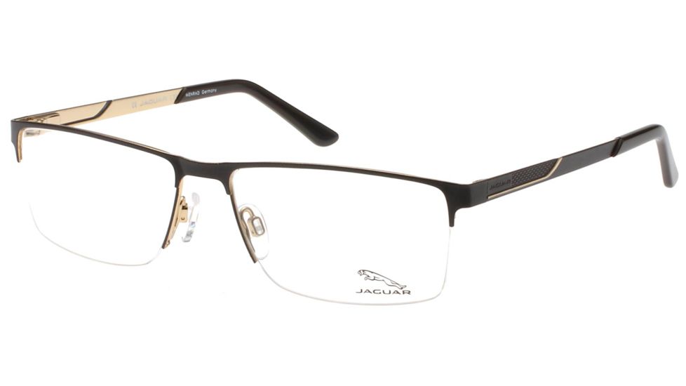 Jaguar 33080 Bifocal Prescription Eyeglasses, Brown/Gold Frame, JG330801042BI