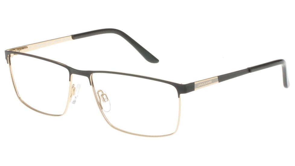 Jaguar 33087 Bifocal Prescription Eyeglasses, Black/Gold Frame, JG330876000BI