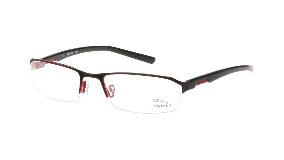 Jaguar 33513 Bifocal Prescription Eyeglasses, Black/Red Frame, JG35313452BI