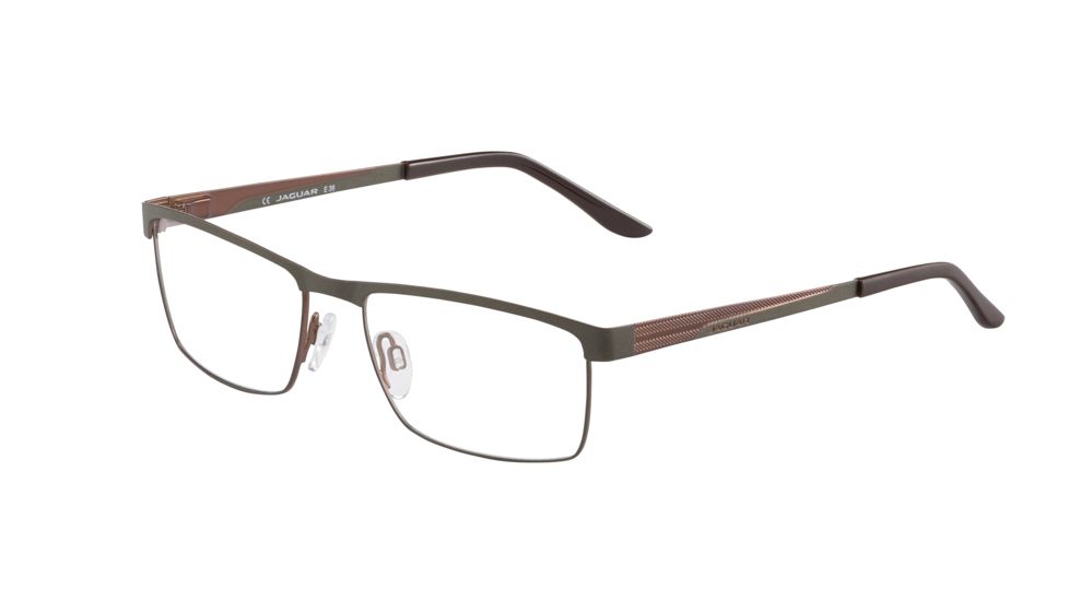 Jaguar 33575 Eyeglass Frames, Male,, Grey-Bronze Frame, 55-17-140 33566-940