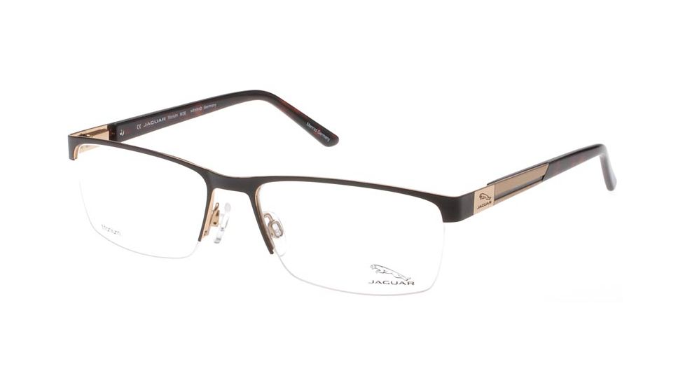 Jaguar 35044 Bifocal Prescription Eyeglasses, Chocolate/Gold Frame, JG35044909BI
