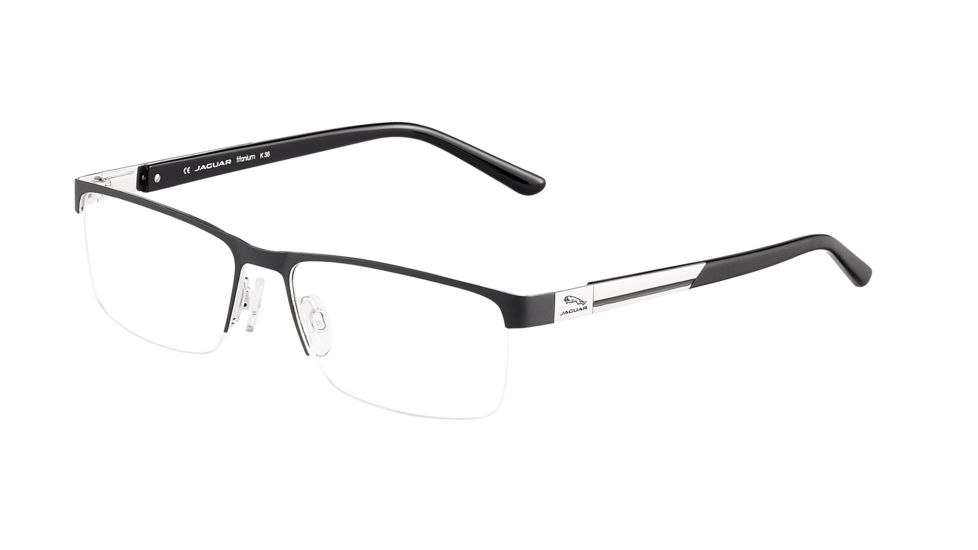 Jaguar 35044 Bifocal Prescription Eyeglasses, Black/Silver Frame, JG35044610BI