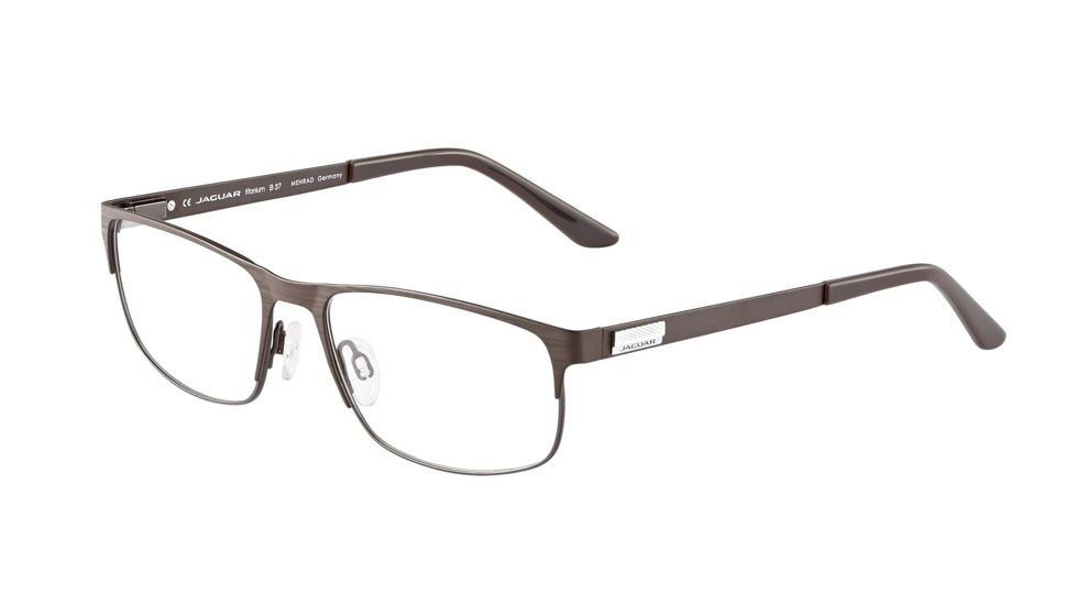Jaguar 35045 Progressive Prescription Eyeglasses, Dark Brown/Silver Frame, JG350451016PR