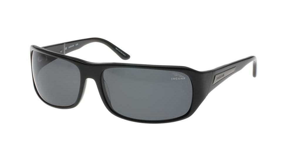 Jaguar 37102 BiFocal Black Frame, Grey Polarized Lenses Mens Sunglasses 37102-6100BF