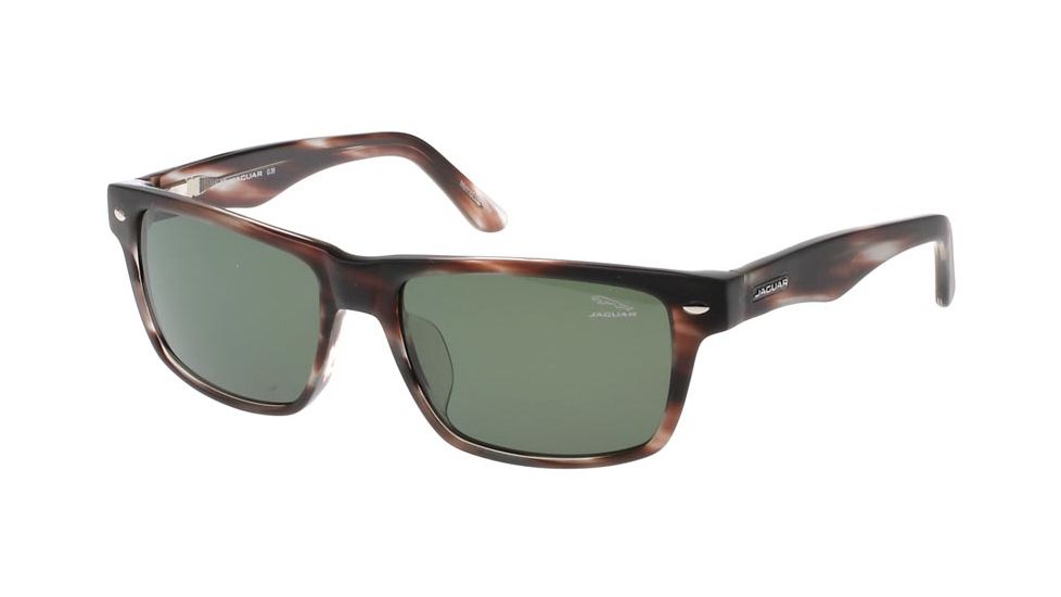 Jaguar 37152 Eyeglass Frames, Male, Mat Brown/Blue Blocker Green Lenses Frame, 56-17-140 37152-6414
