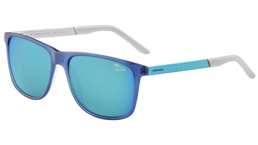 Jaguar 37162 Progressive Prescription Sunglasses, Matte Blue/Aqua Frame, JG371626259PR