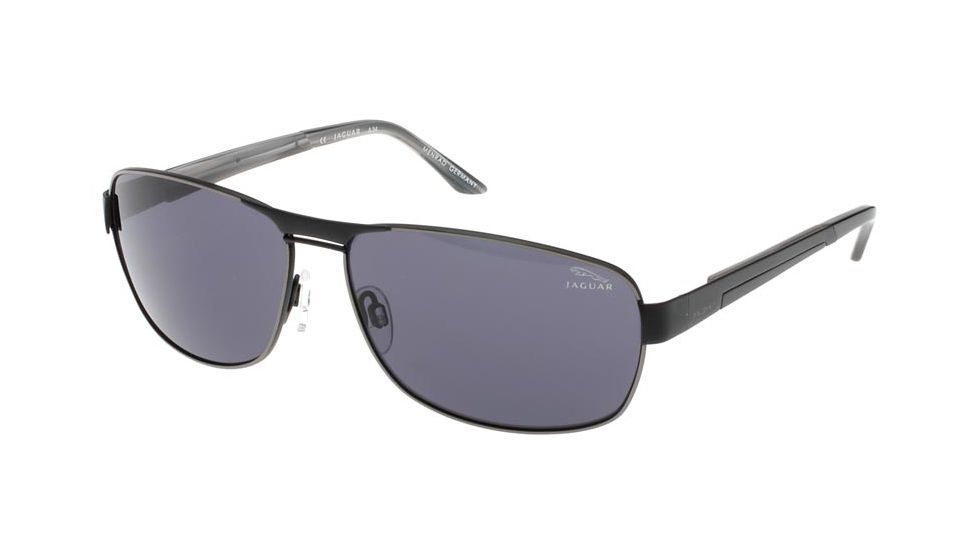 Jaguar 37325 Black Frame,Grey Polarized Lenses Mens Sunglasses 37325-737