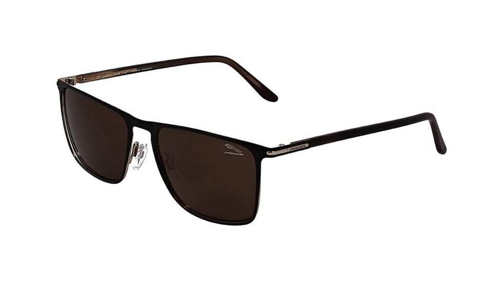Jaguar 37361 Sunglasses, Brown-Gold, Nano Lenses, 56-17-145, 37361-6101