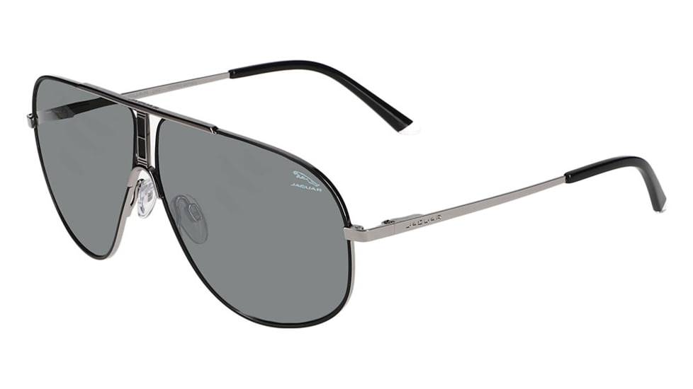 Jaguar 37502 Sunglasses, Grey-Black Frame, Mirror Lens, 63-9-140, JG37502636500