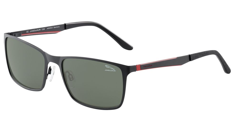 Jaguar 37565 Progressive Prescription Sunglasses, Deep Grey/Red Frame, JG375656100PR
