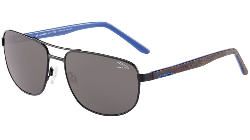 Jaguar 37568 Progressive Prescription Sunglasses, Gunmetal/Matte Tortoise Frame, JG375685100PR