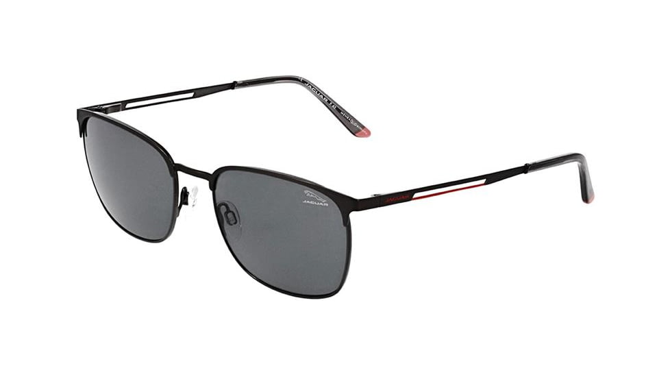 Jaguar 37595 Sunglasses, Grey-Red, Nano Lenses, 57-17-145, 37595-4200