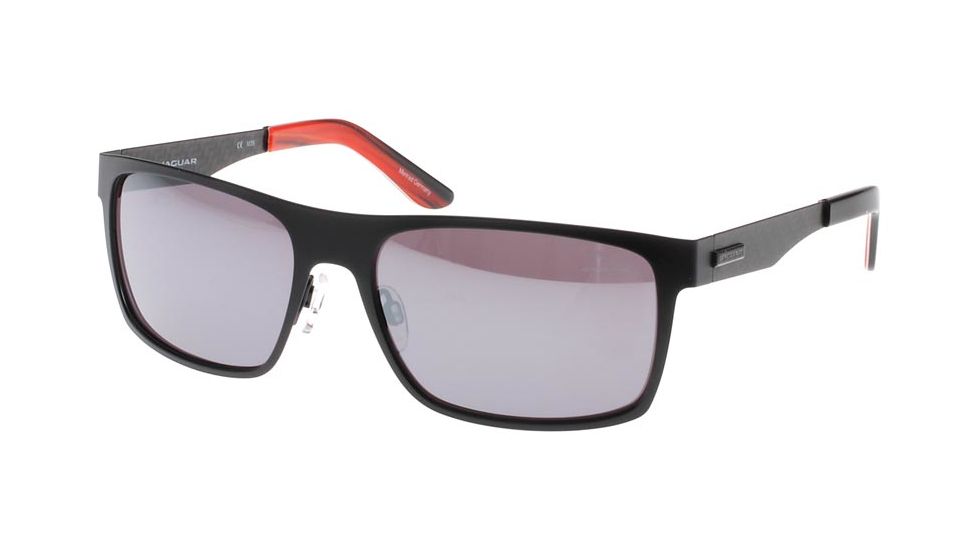 Jaguar 37803 Sunglasses, Male, Black/Nano Mirror Grey Lenses, 60-18-135 37803-310