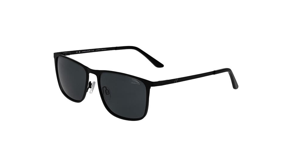 Jaguar 37817 Sunglasses, Black-Red, Polarized Lenses, 60-17-145, 37817-6100