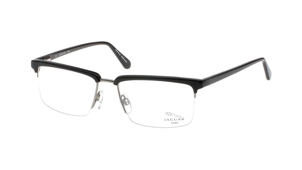 Jaguar 39202 Progressive Black-Silver Mens Eyeglasses 39202-650PROG