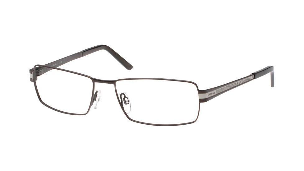 Jaguar 39334 Mat Black-Silver Mens Eyeglasses 39334-610
