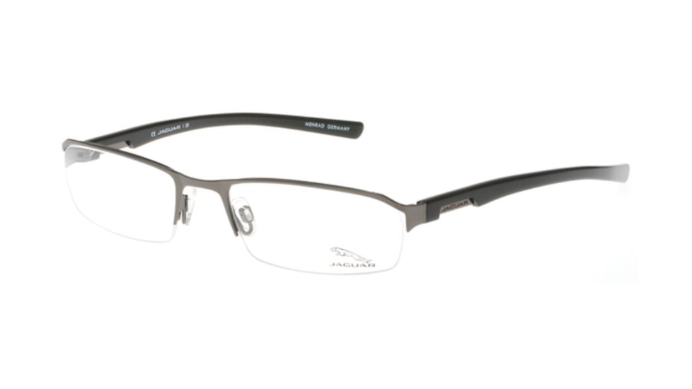Jaguar Eyeglass Frames 33513, Jaguar 33513 Eyeglasses Styles Gunmetal-Black Frame w/Non-Rx Lenses