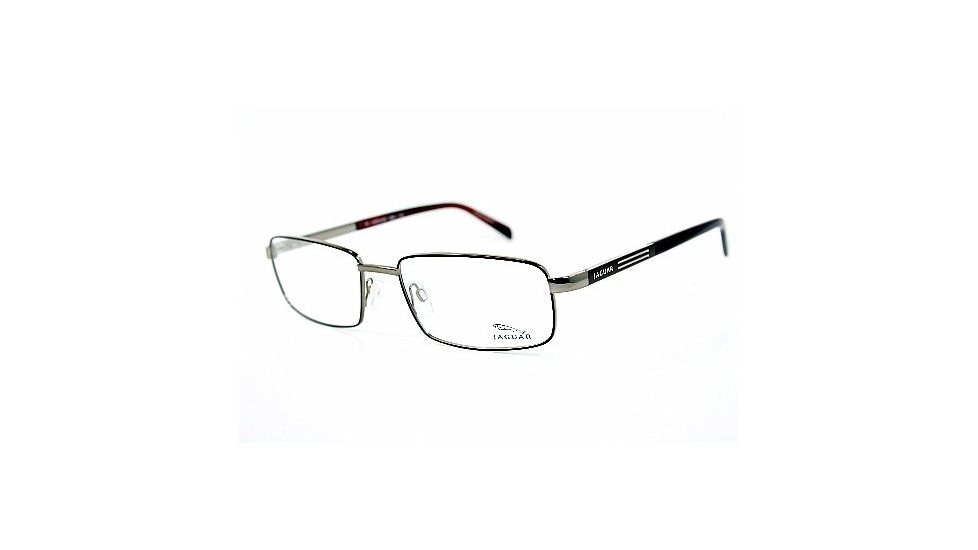 Jaguar Eyeglasses 33032 with No-Line Progressive Rx Prescription Lenses, Select Frame Color Silver-Black Frame
