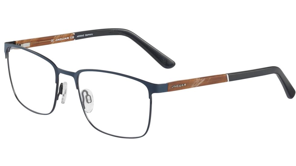 Jaguar 33091 Eyeglasses, Mens, Navy-Rust Horn, 55-18-140, JG330911111
