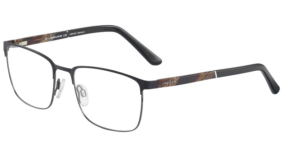 Jaguar 33091 Eyeglasses, Mens, Black-Brown Horn, 55-18-140, JG330916100