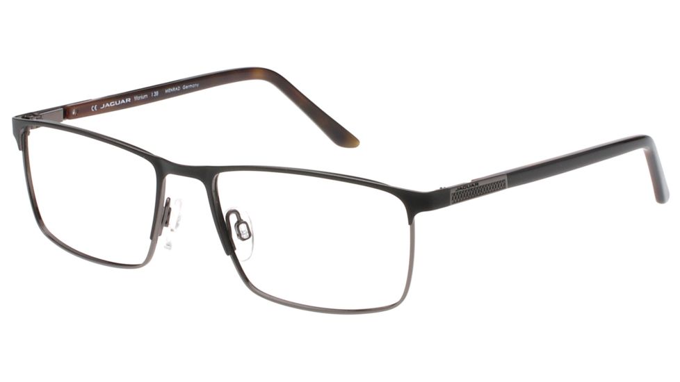 Jaguar 35051 Eyeglasses, Mens, Black-Gunmetal, 56-17-140, JG350516100