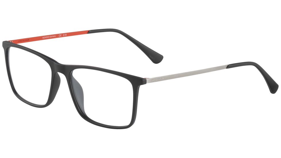 Jaguar 36803 Eyeglasses, Mens, Black-Deep Orange, 54-16-145, JG368036100