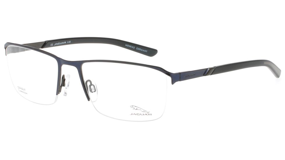 Jaguar Spirit 33593 Eyeglasses, Mens, Navy-Gun, 55-18-140, JG335933100